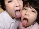 ナースの変態的顔面舐め合いレズ 藤にいな 玉木くるみ